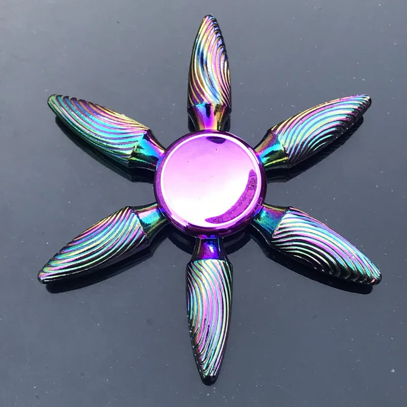 1 Pieces Tri Spinner Model 60-65MM Finger Spinner Anxiety Relief Stress Finger Gyro R188 Bearing Spider Metal Hand Spinner