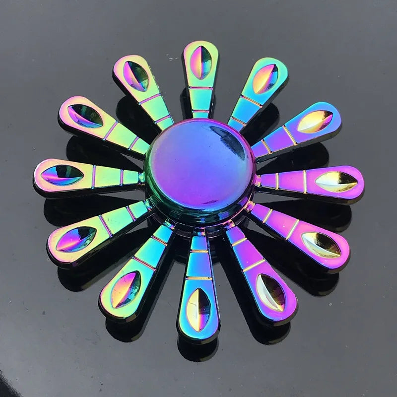 1 Pieces Tri Spinner Model 60-65MM Finger Spinner Anxiety Relief Stress Finger Gyro R188 Bearing Spider Metal Hand Spinner