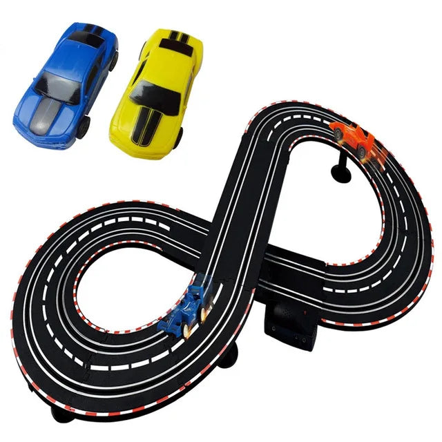 Electric Track Railway Remote Control Car Train Toys Autorama Racing Track Circuit Voiture Slot Car Railway Toys For Boy Kids
