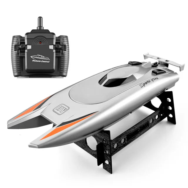 RC Boat RC Boat 30KM/H 4CH High Speed Remote Control Ship Boat 2.4G Rowing Waterproof Capsize Reset RC Racing Boat Speedboat