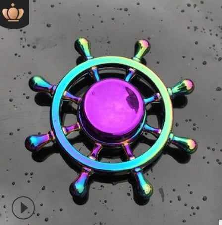 1 Pieces Tri Spinner Model 60-65MM Finger Spinner Anxiety Relief Stress Finger Gyro R188 Bearing Spider Metal Hand Spinner