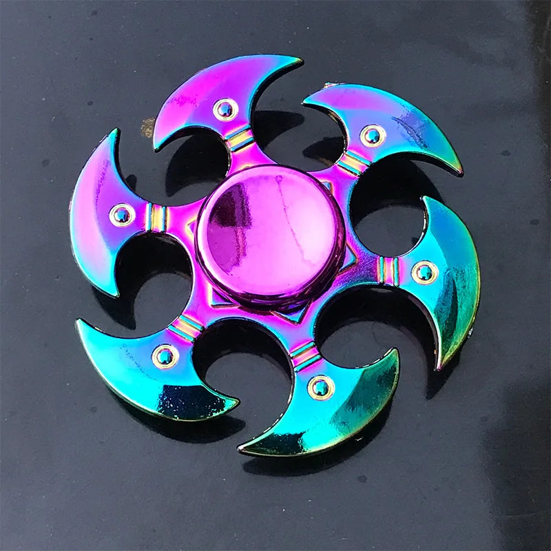 1 Pieces Tri Spinner Model 60-65MM Finger Spinner Anxiety Relief Stress Finger Gyro R188 Bearing Spider Metal Hand Spinner