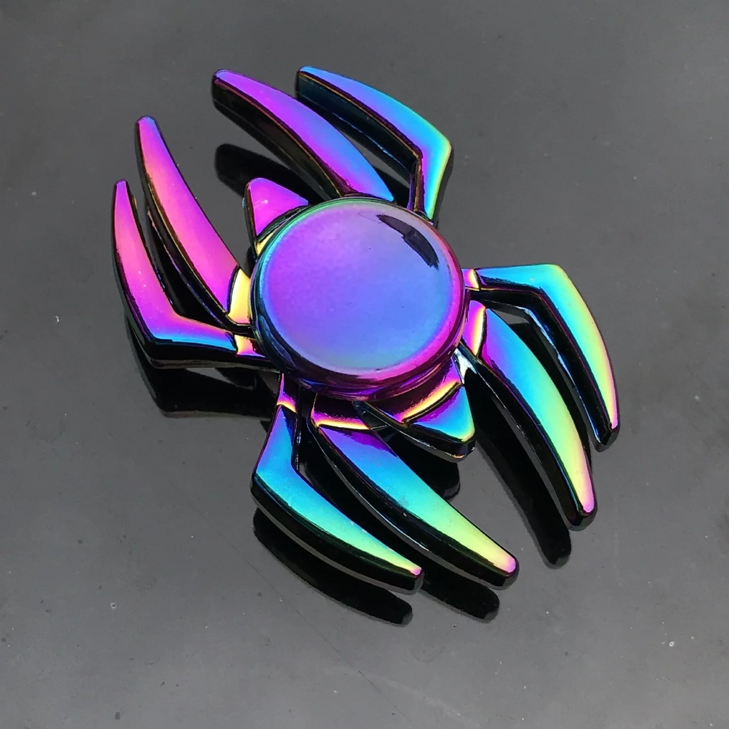 1 Pieces Tri Spinner Model 60-65MM Finger Spinner Anxiety Relief Stress Finger Gyro R188 Bearing Spider Metal Hand Spinner