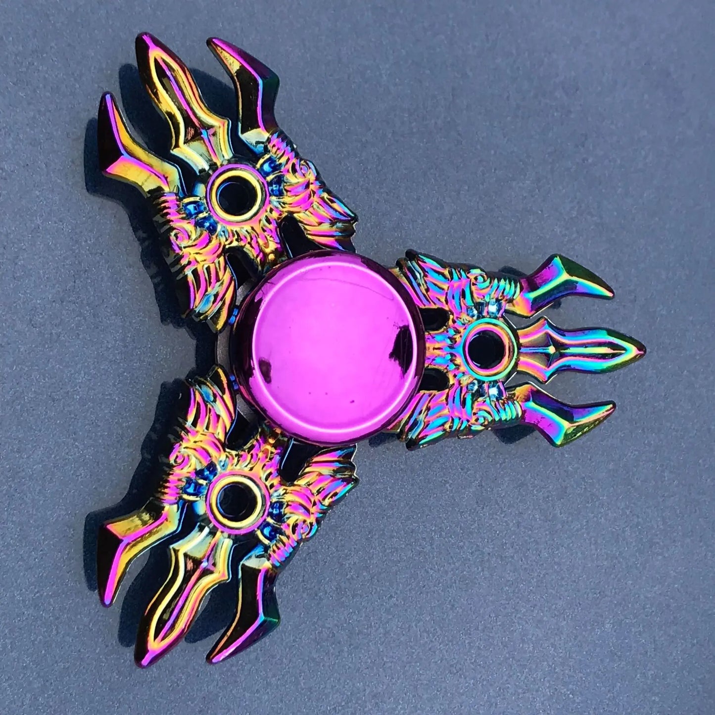 1 Pieces Tri Spinner Model 60-65MM Finger Spinner Anxiety Relief Stress Finger Gyro R188 Bearing Spider Metal Hand Spinner