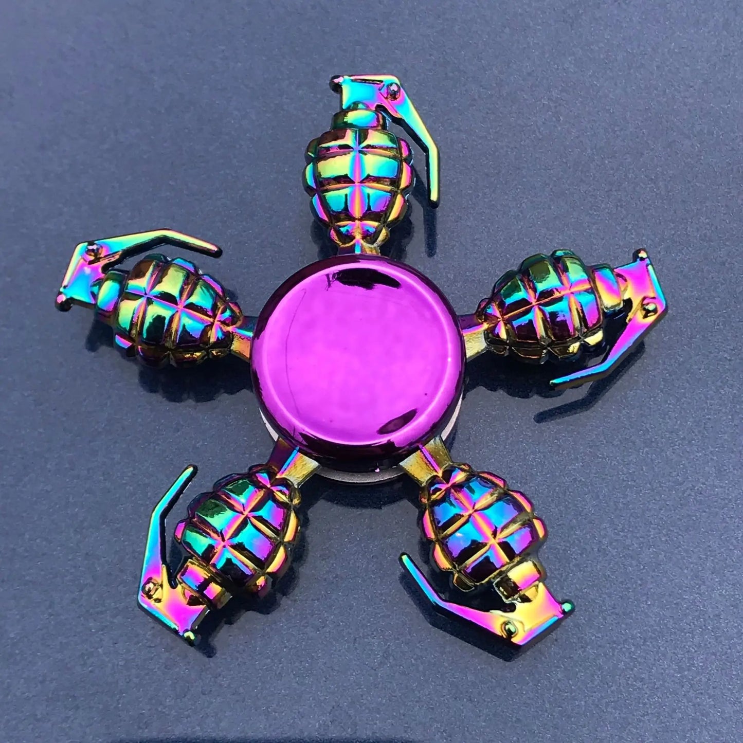 1 Pieces Tri Spinner Model 60-65MM Finger Spinner Anxiety Relief Stress Finger Gyro R188 Bearing Spider Metal Hand Spinner