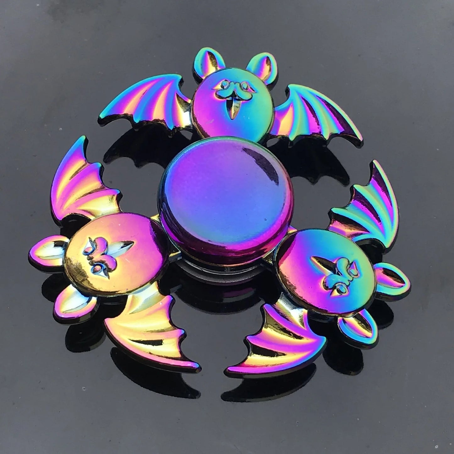 1 Pieces Tri Spinner Model 60-65MM Finger Spinner Anxiety Relief Stress Finger Gyro R188 Bearing Spider Metal Hand Spinner