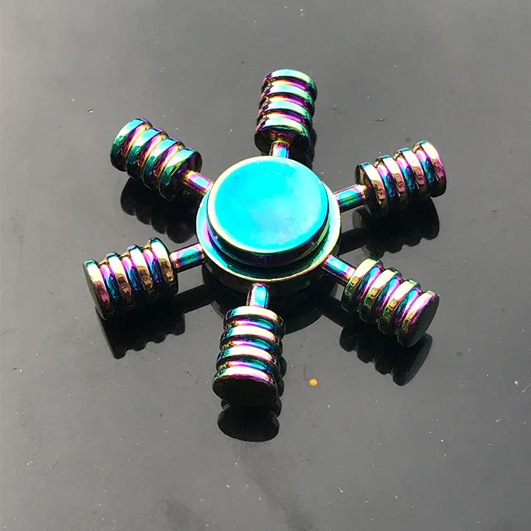 1 Pieces Tri Spinner Model 60-65MM Finger Spinner Anxiety Relief Stress Finger Gyro R188 Bearing Spider Metal Hand Spinner