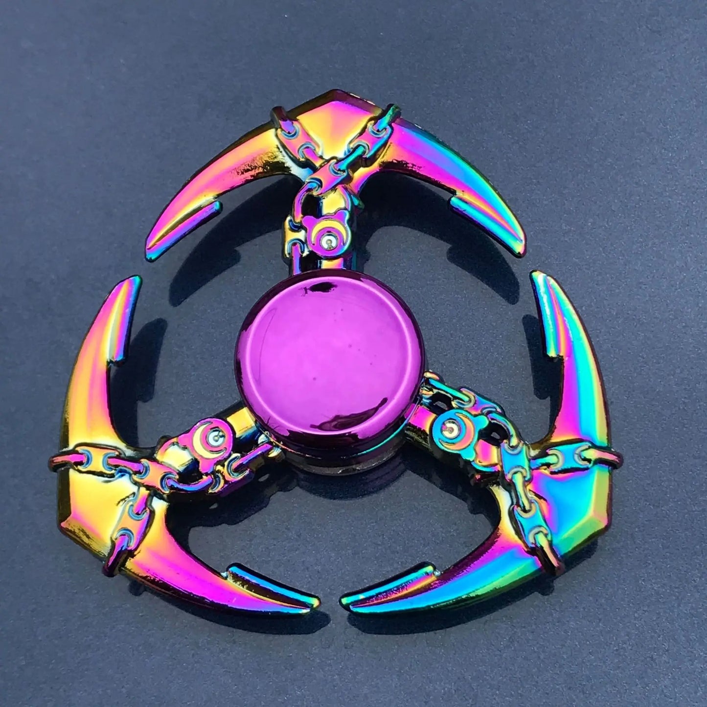 1 Pieces Tri Spinner Model 60-65MM Finger Spinner Anxiety Relief Stress Finger Gyro R188 Bearing Spider Metal Hand Spinner