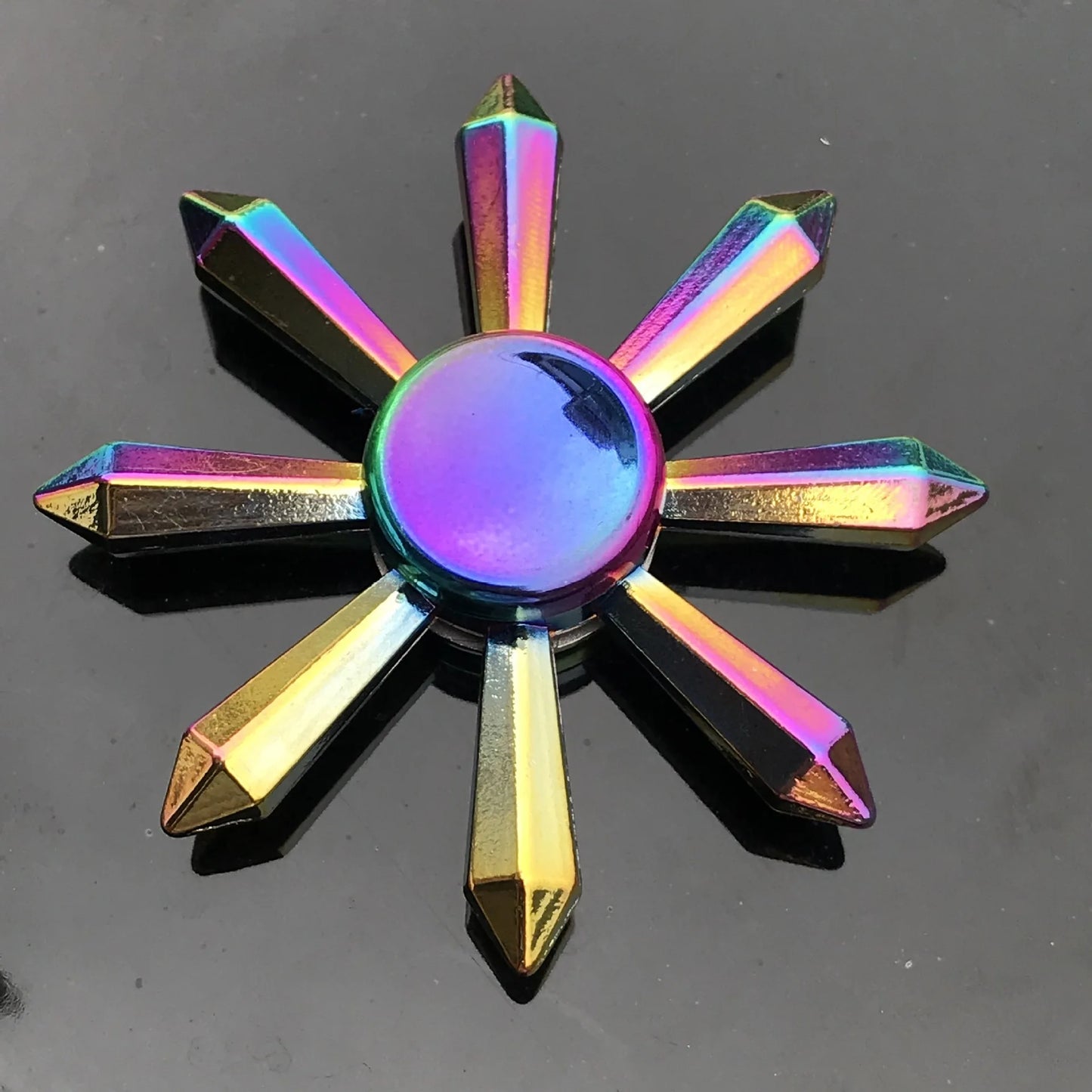 1 Pieces Tri Spinner Model 60-65MM Finger Spinner Anxiety Relief Stress Finger Gyro R188 Bearing Spider Metal Hand Spinner