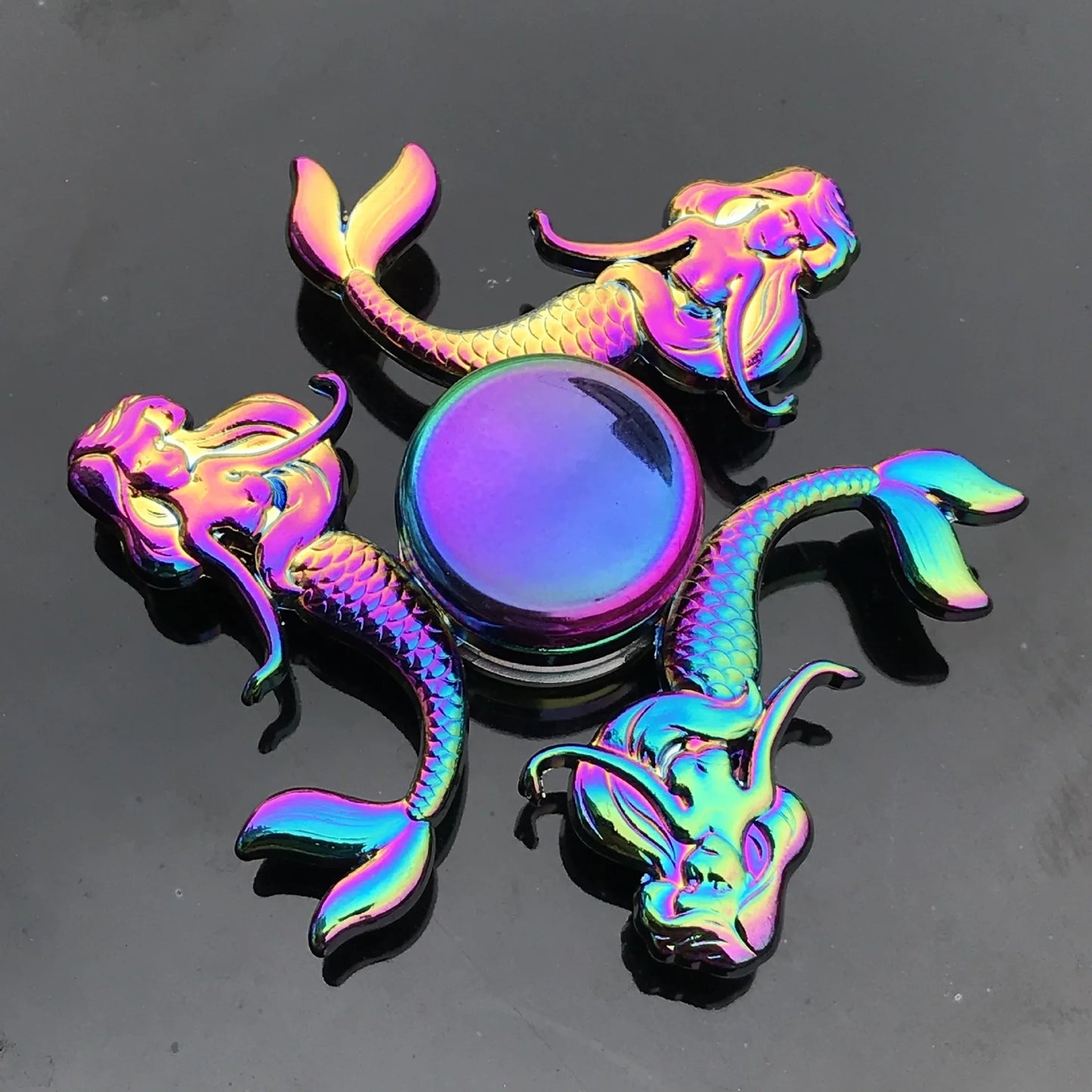 1 Pieces Tri Spinner Model 60-65MM Finger Spinner Anxiety Relief Stress Finger Gyro R188 Bearing Spider Metal Hand Spinner