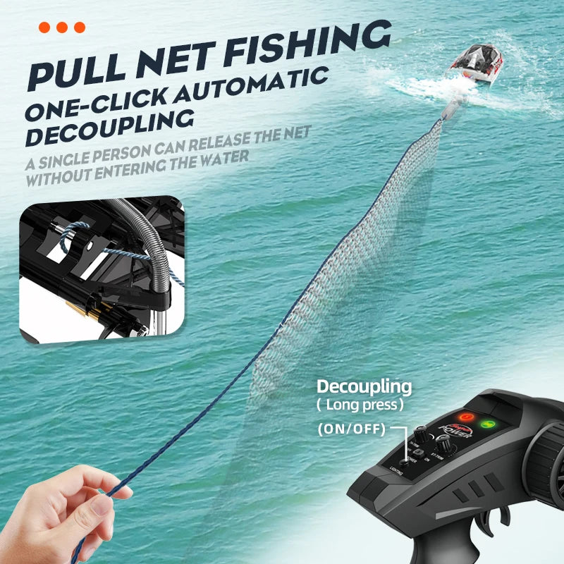Hongxunjie HJ816PRO High-speed 55KM/H Speedboat Competitive Racing Boat Water Toy 2.4G RC Boat Brushless Net Pulling Boat Toy