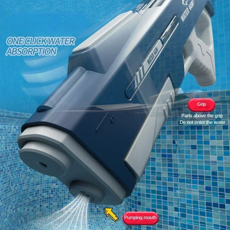 Summer Outdoor ToyChildren Automatic Water Absorption Electric Water Gun Toys Hand Self-integration High-pressure Watergun Toys