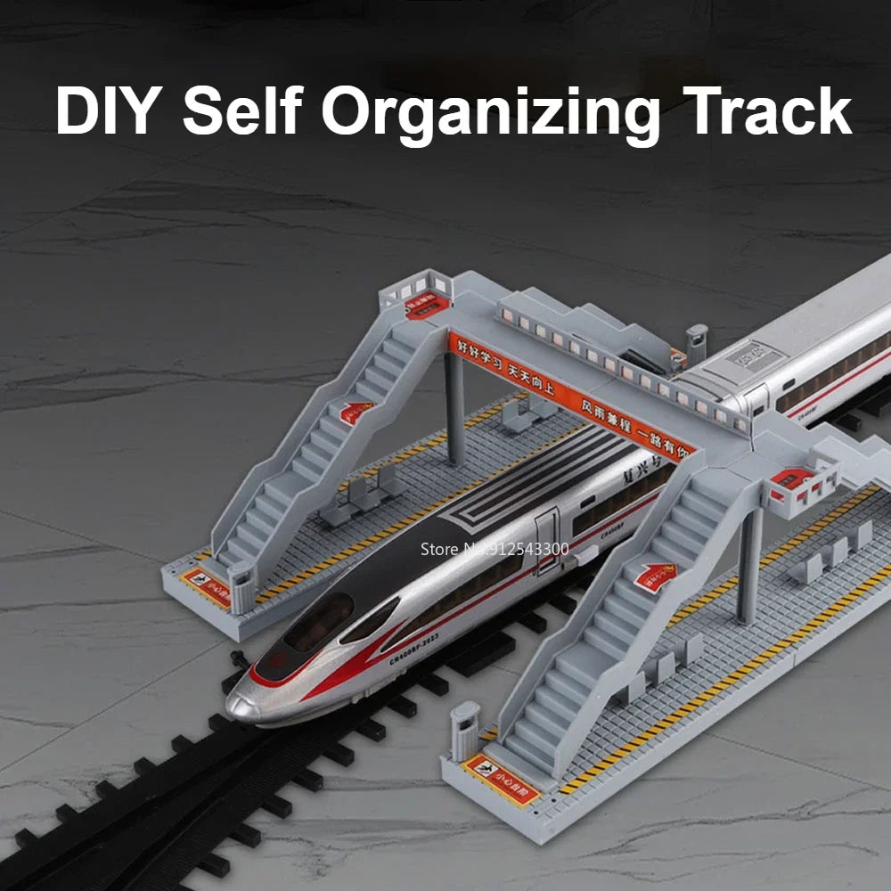 1:60 Scale FuXing High-speed Railway Toy Car Model Sound Light Remote Control Electric Simulation Train Models Ornaments Gifts