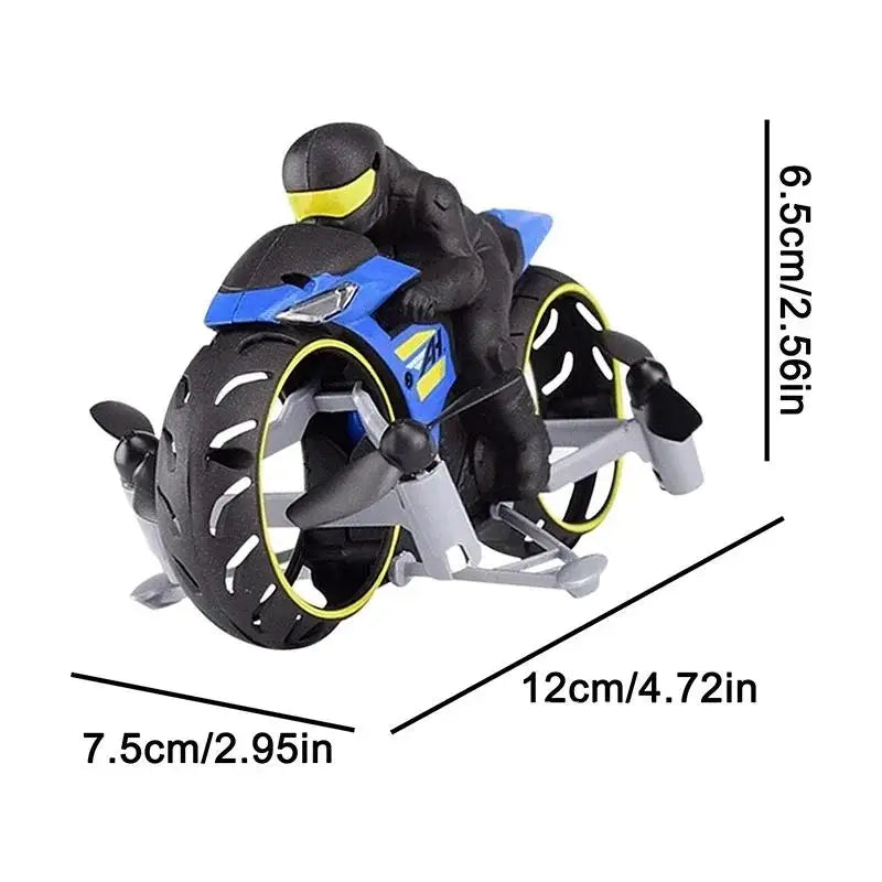 2-In-1 Land/Air Mode Flying High Speed Motorcycle One Switch Kid Intelligent RC Toy Quadcopter 2.4G Gift Drone Stunt