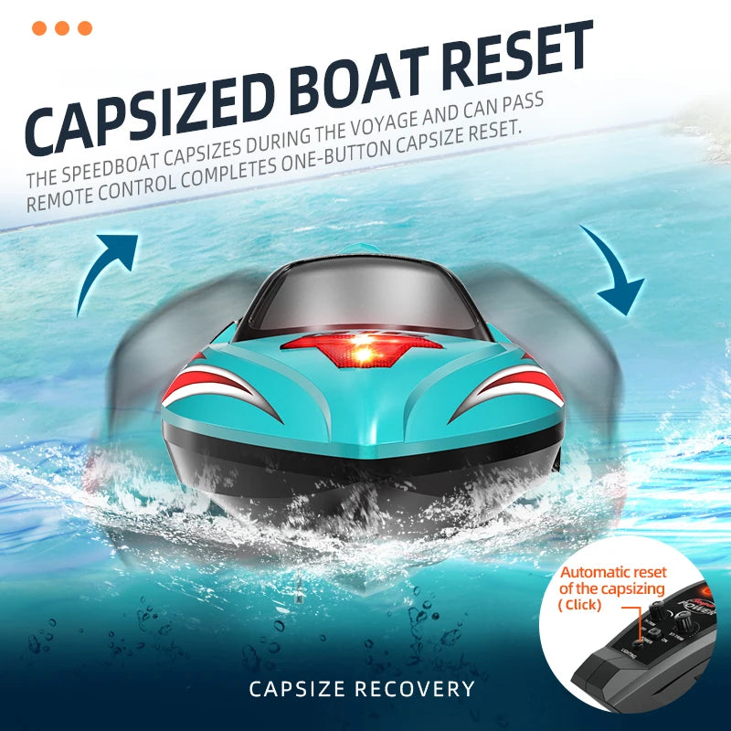Hongxunjie HJ816PRO High-speed 55KM/H Speedboat Competitive Racing Boat Water Toy 2.4G RC Boat Brushless Net Pulling Boat Toy