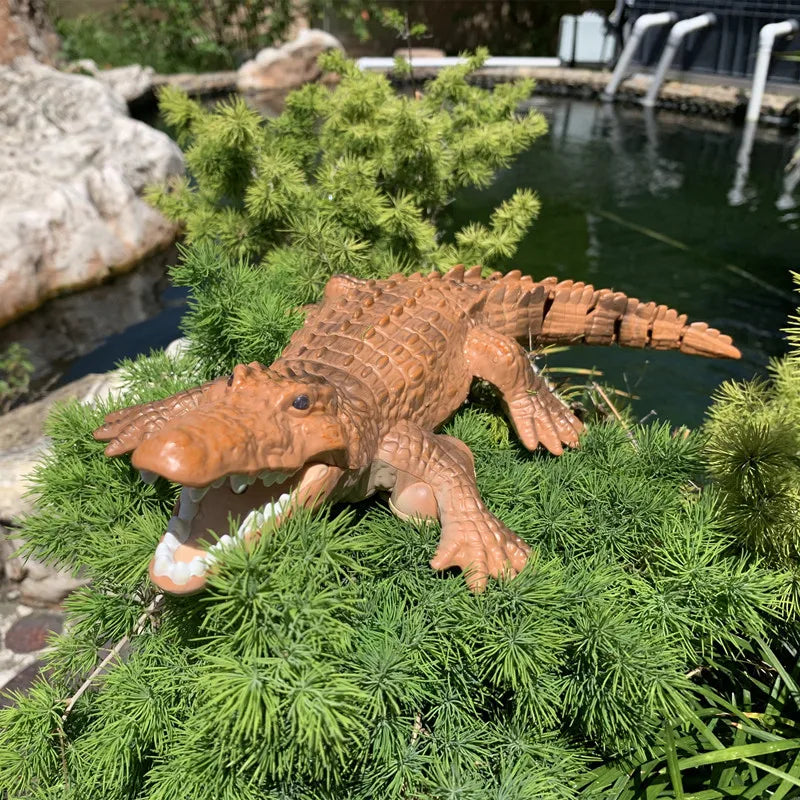 Rc Crocodile Remote Control Boat Electric Simulation Radio control Machine toys Children's Water pool Outdoor Toys for Boys