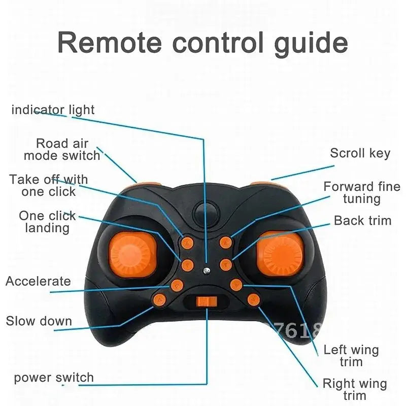 2-In-1 Land/Air Mode Flying High Speed Motorcycle One Switch Kid Intelligent RC Toy Quadcopter 2.4G Gift Drone Stunt