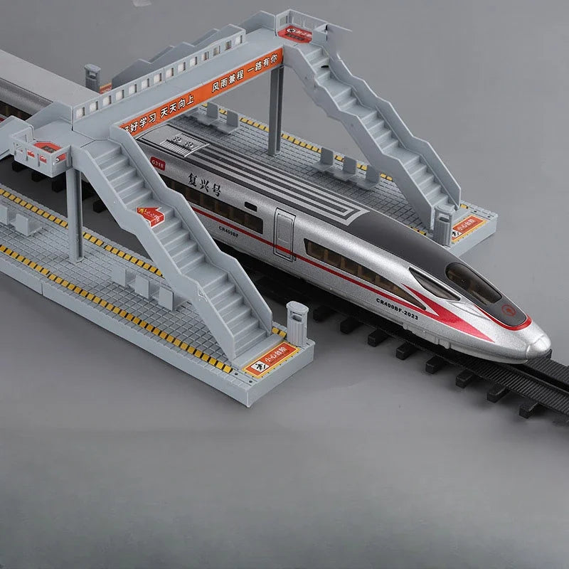 1:60 Scale FuXing High-speed Railway Toy Car Model Sound Light Remote Control Electric Simulation Train Models Ornaments Gifts