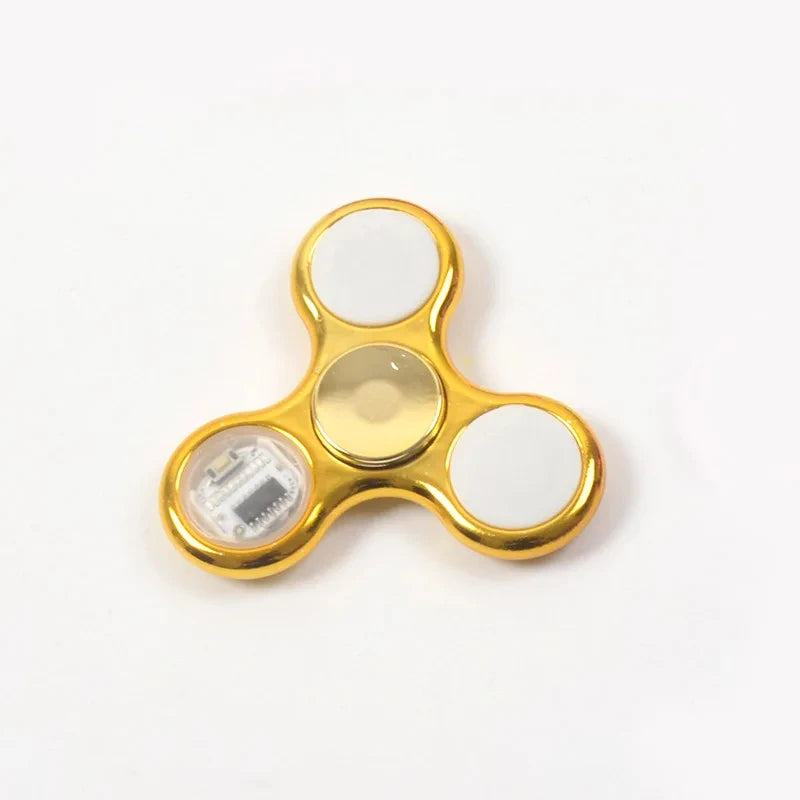 Spinner Toys EDC LED Light Luminous Fidget Changes Hand Top Spinner Golw in The Dark Anitstress Adult Stress Relief Toy for Kids