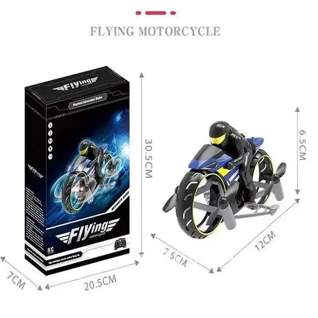 2-In-1 Land/Air Mode Flying High Speed Motorcycle One Switch Kid Intelligent RC Toy Quadcopter 2.4G Gift Drone Stunt