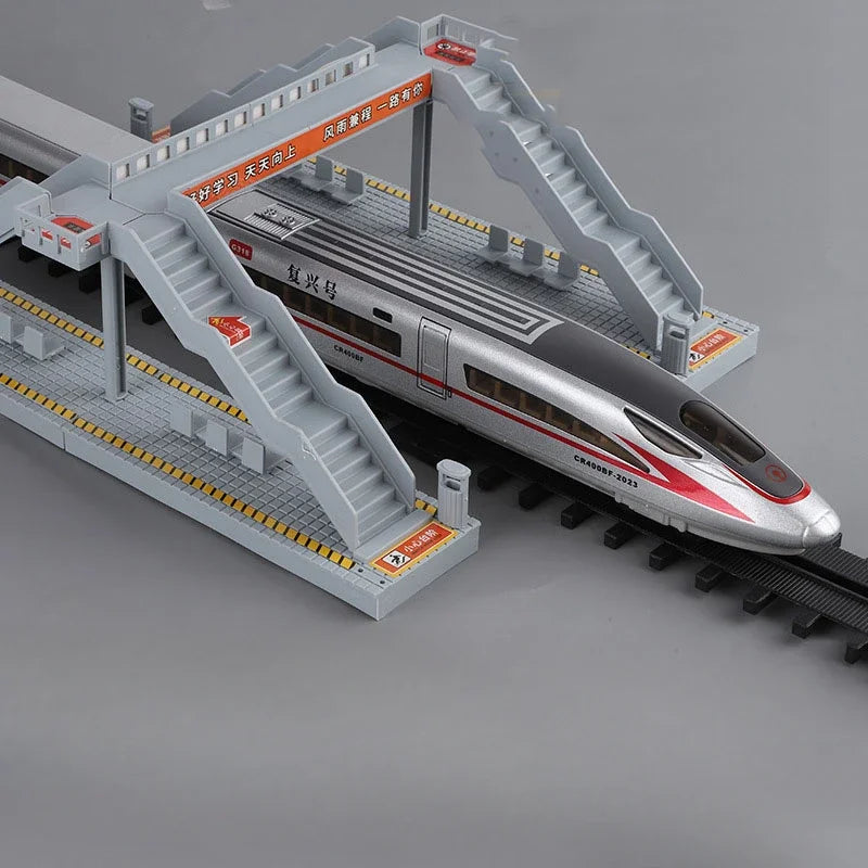 1:60 Scale FuXing High-speed Railway Toy Car Model Sound Light Remote Control Electric Simulation Train Models Ornaments Gifts