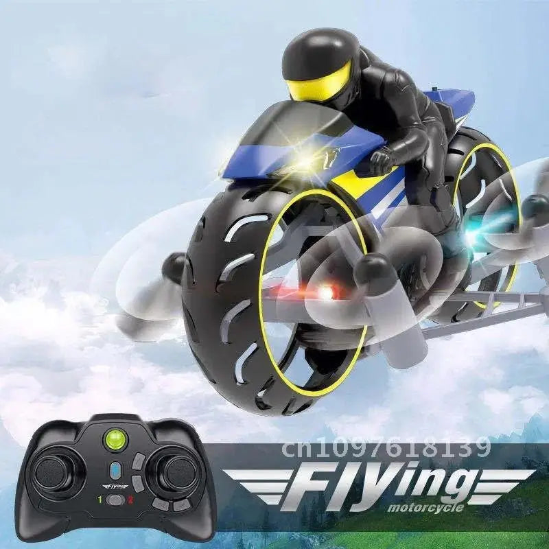 2-In-1 Land/Air Mode Flying High Speed Motorcycle One Switch Kid Intelligent RC Toy Quadcopter 2.4G Gift Drone Stunt