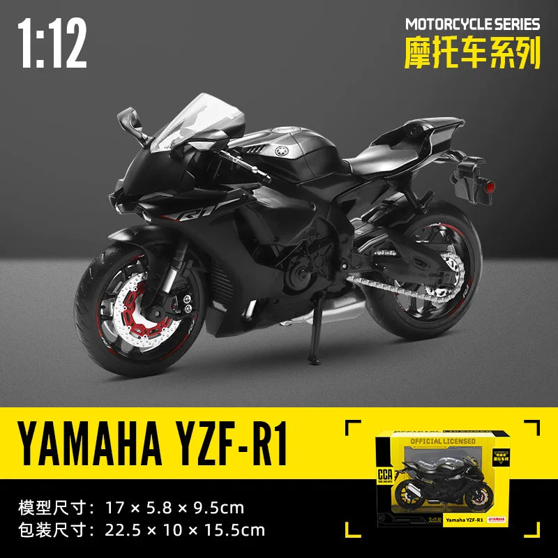 CCA 1:12 SUZUKI GSX-R1000 Alloy Motocross Licensed Motorcycle Model Toy Car Collection Gift Static die Casting Production