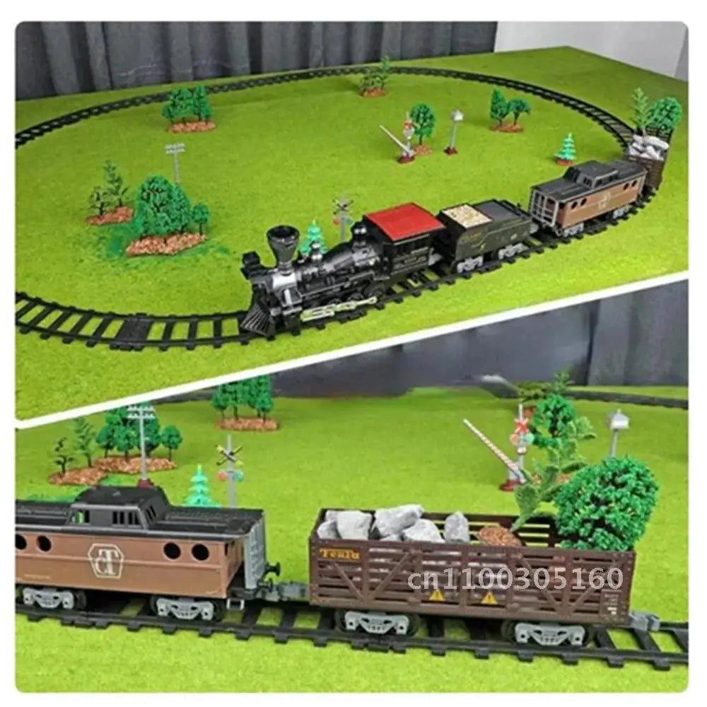 2.4G Remote Control Electric Rail Model Set Children's Toy Gift Nostalgic Children's Christmas Retro Train Christmas