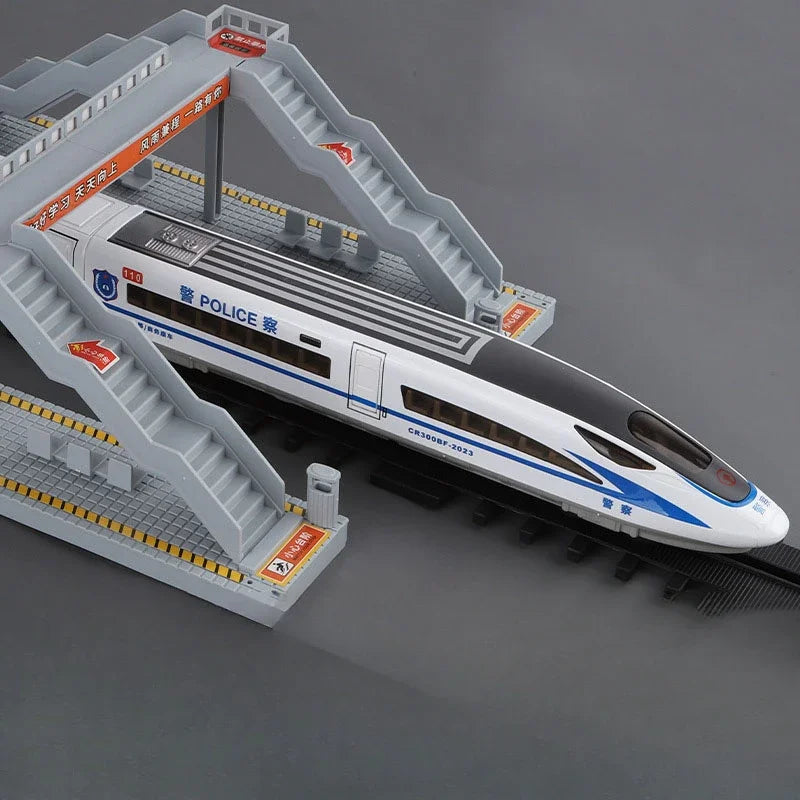 1:60 Scale FuXing High-speed Railway Toy Car Model Sound Light Remote Control Electric Simulation Train Models Ornaments Gifts