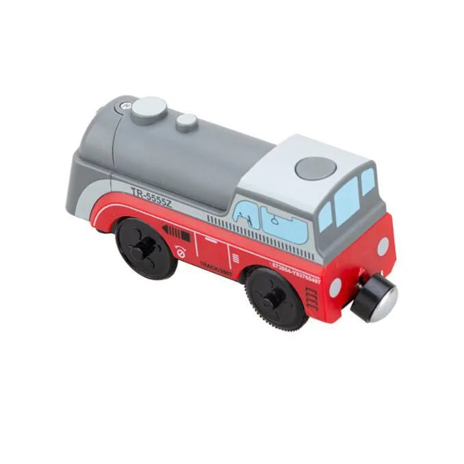 New Kids RC Electric Train Locomotive Magnetic Train Diecast Toy Fit for Wooden Train Railway Track Toys for Children