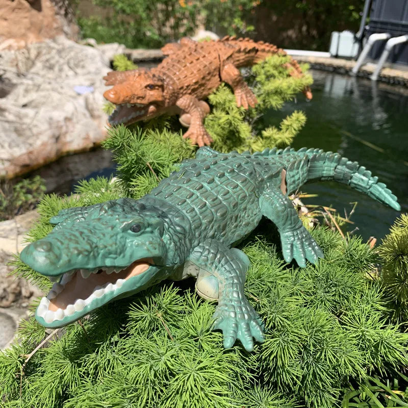 Rc Crocodile Remote Control Boat Electric Simulation Radio control Machine toys Children's Water pool Outdoor Toys for Boys