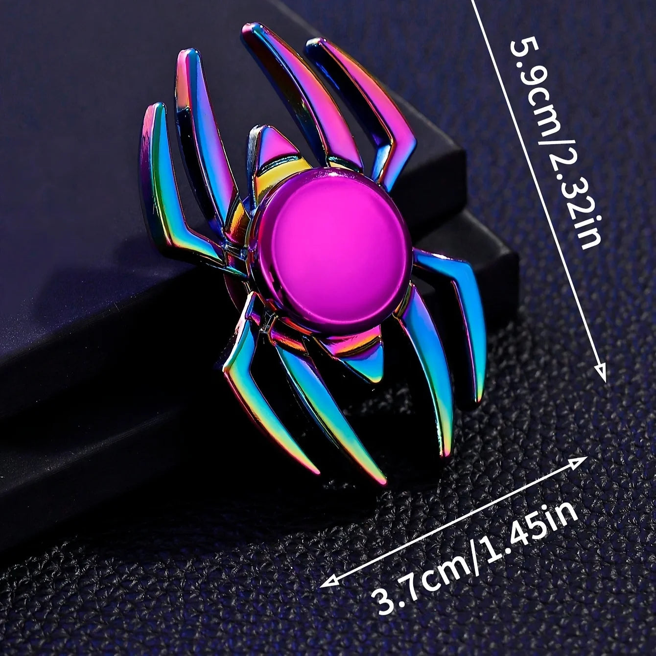 Fidget Spinner is an alloy made in the shape of a spider, perfect for relaxing and entertaining, Christmas and Halloween gifts.