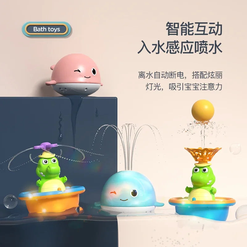 Baby Children's bath toys Water play toys Boys Girls bathing fun Electric water play artifact Fun shower toy