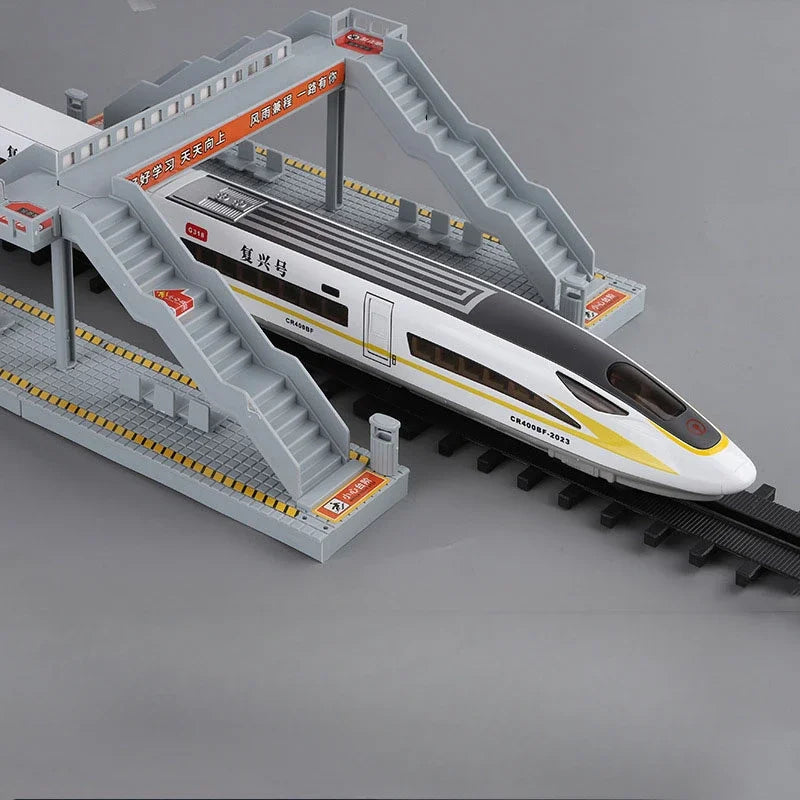 1:60 Scale FuXing High-speed Railway Toy Car Model Sound Light Remote Control Electric Simulation Train Models Ornaments Gifts