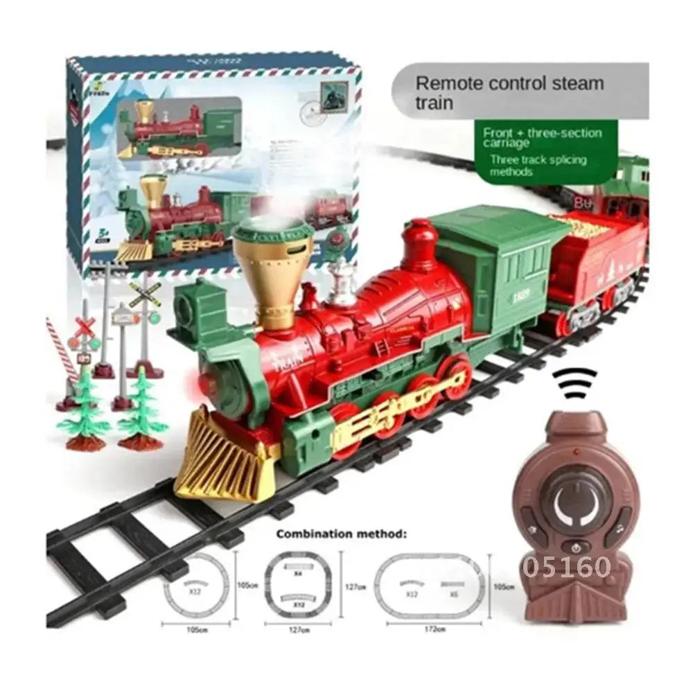 2.4G Remote Control Electric Rail Model Set Children's Toy Gift Nostalgic Children's Christmas Retro Train Christmas