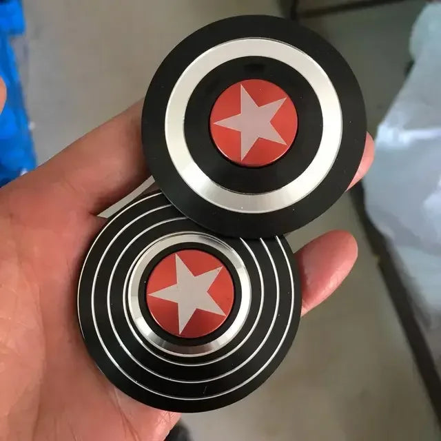 Metal Fidget Spinner Superhero Fast Bearing Finger Hand Spinner gyro EDC ADHD Rotation Anti Stress Aluminum alloy