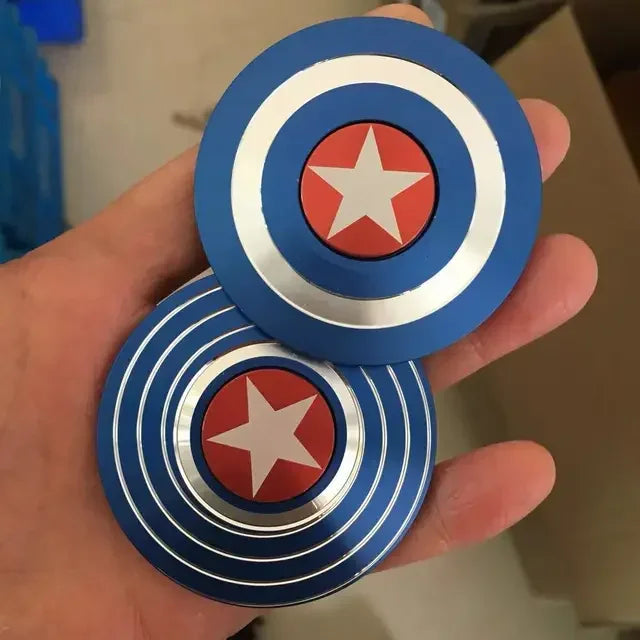 Metal Fidget Spinner Superhero Fast Bearing Finger Hand Spinner gyro EDC ADHD Rotation Anti Stress Aluminum alloy