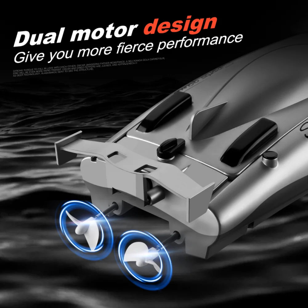 RC Boat RC Boat 30KM/H 4CH High Speed Remote Control Ship Boat 2.4G Rowing Waterproof Capsize Reset RC Racing Boat Speedboat