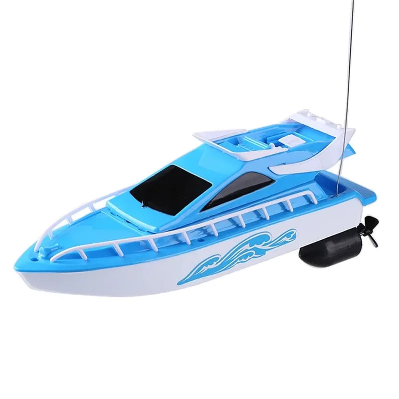 Mini ChildrenToys Rc boat High Speed Remote Control Speedboat Super Electric Waterproof Outdoor Water Play Toy For Kids