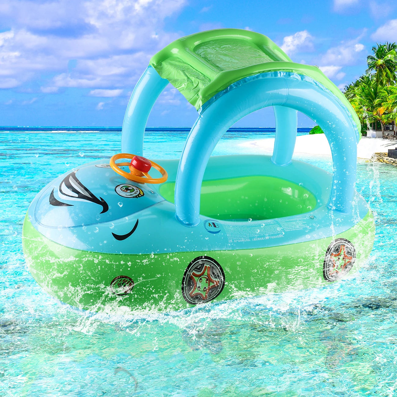 Car shape Toddler pool floats,Baby Swimming ring beach toys,Pool float for kids swim floaties,floaty for toddlers 4-6
