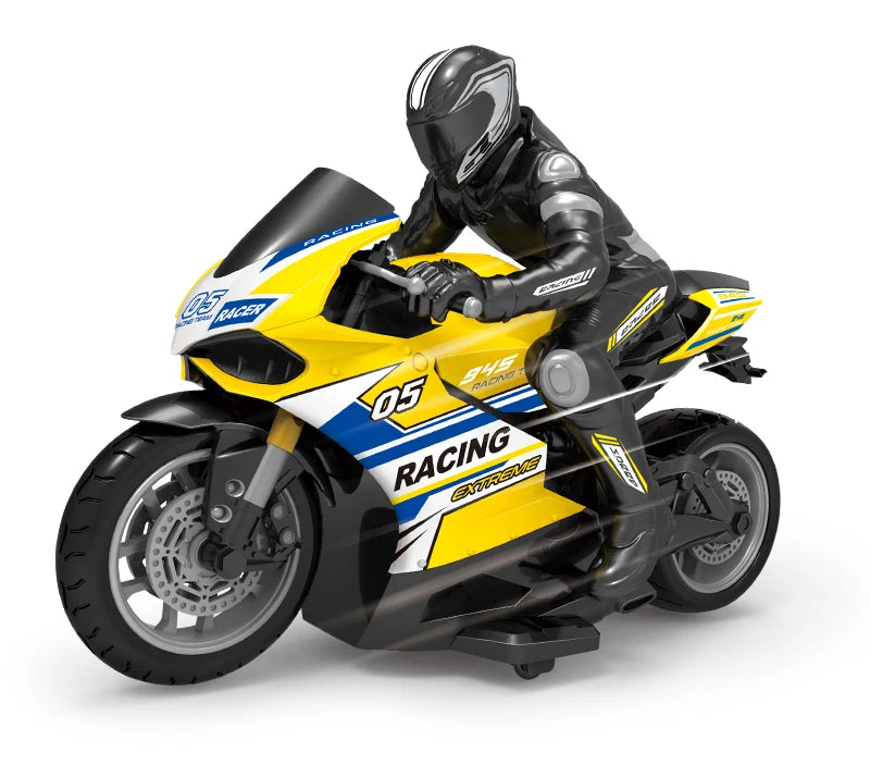 1/ 10 2.4G High Speed Remote Control RC Stunt Motorbike drift Car 30mins Drive Racing Motorbike RC Motorcycle Toy model