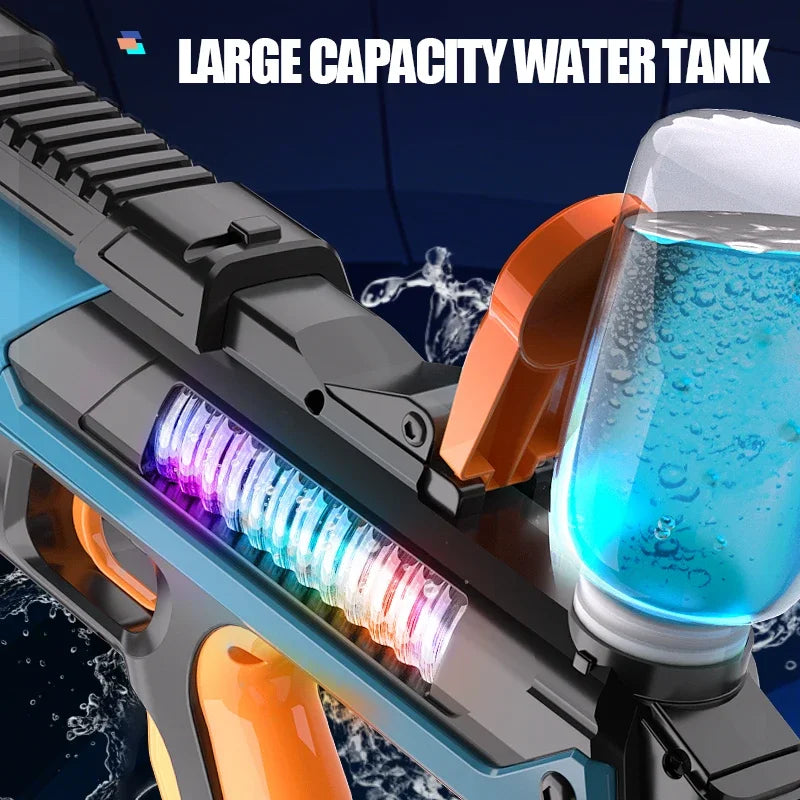 Full Electric Automatic Water Storage Gun Toys Portable Children Summer Beach Outdoor Fight Fantasy Toys for Boys Kids Game Gift