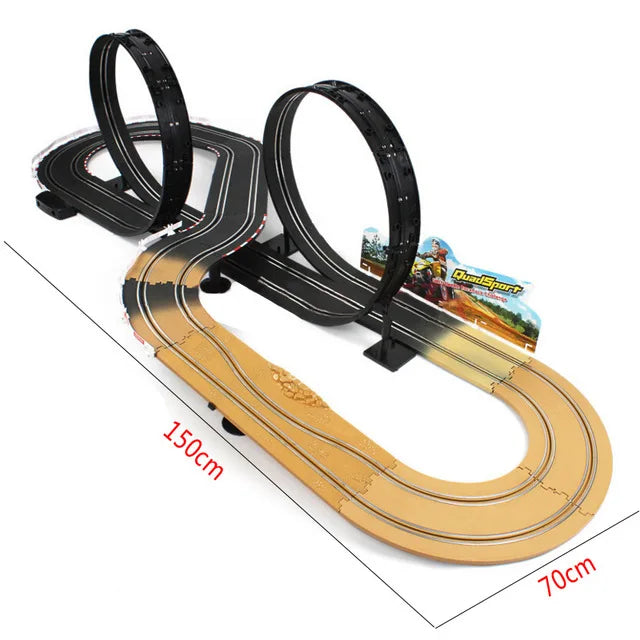Electric Track Railway Remote Control Car Train Toys Autorama Racing Track Circuit Voiture Slot Car Railway Toys For Boy Kids