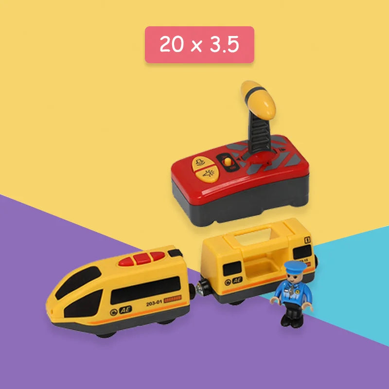 Kids RC Electric Trains Locomotive Magnetic Train Diecast Slot Toy Fit For Brio Wooden Railway Train Tracks Toys For Children