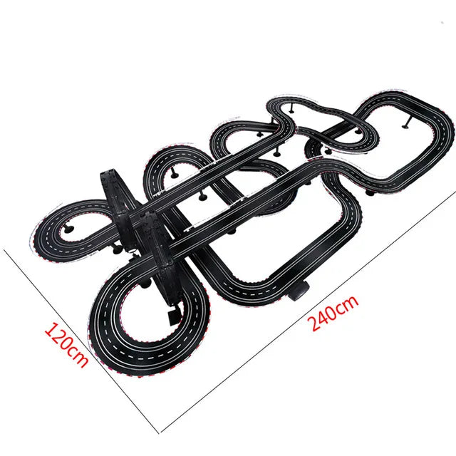 Electric Track Railway Remote Control Car Train Toys Autorama Racing Track Circuit Voiture Slot Car Railway Toys For Boy Kids