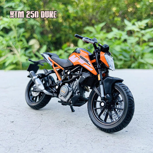 Bburago 1:18 250 KTM Duke  Factory Edition Static Die Cast Vehicles Collectible Motorcycle Model Toys