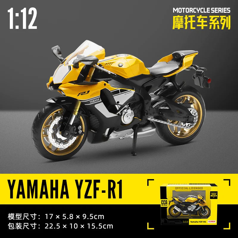 CCA 1:12 SUZUKI GSX-R1000 Alloy Motocross Licensed Motorcycle Model Toy Car Collection Gift Static die Casting Production