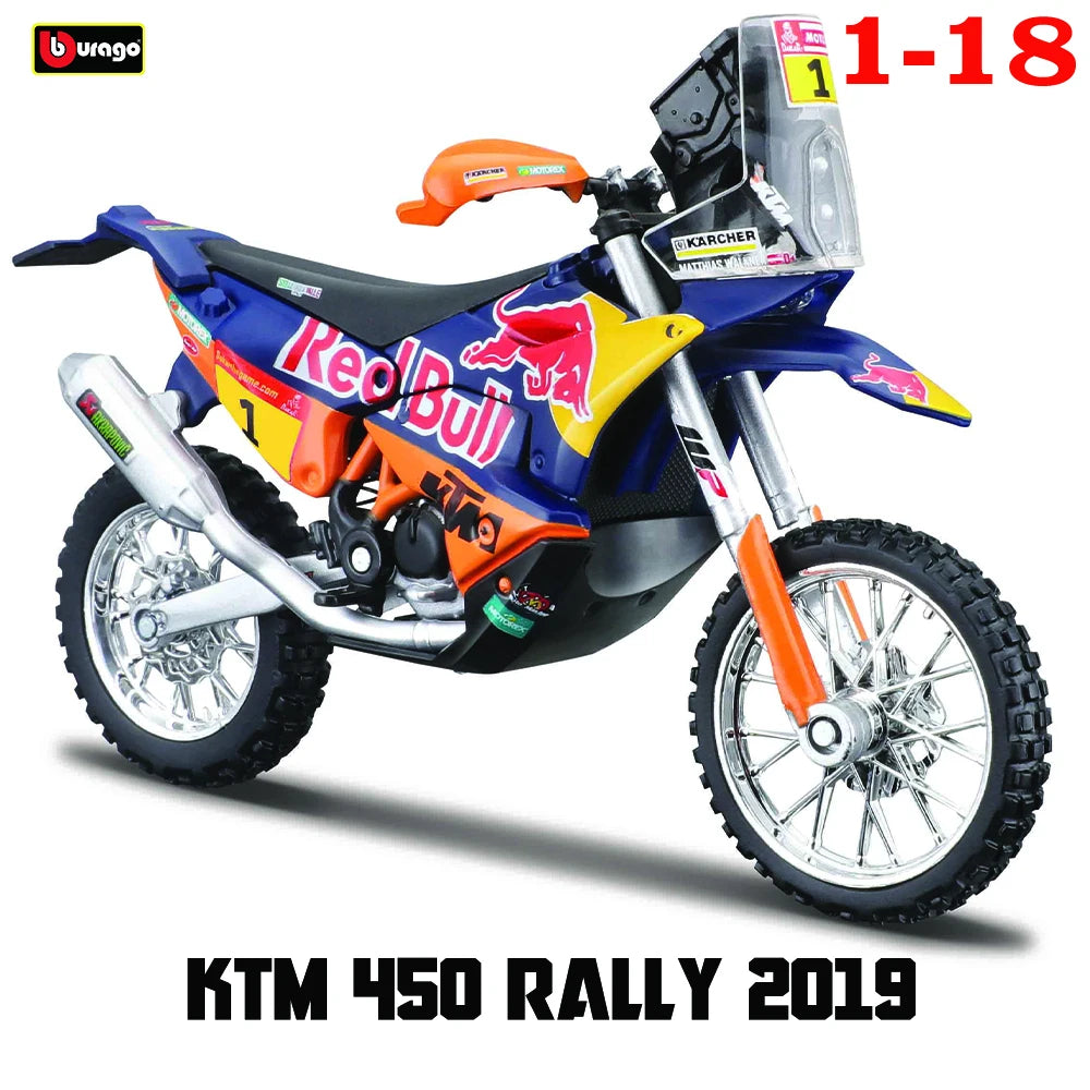 Bburago 1:18 250 KTM Duke  Factory Edition Static Die Cast Vehicles Collectible Motorcycle Model Toys