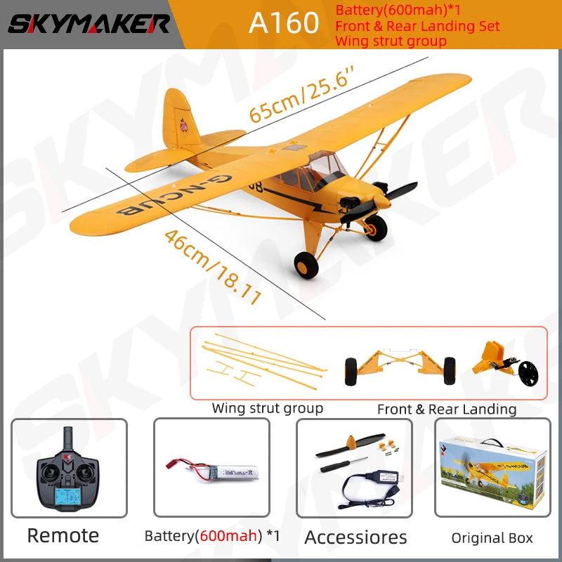 WLtoys A160 RC Airplane 2.4G 5CH Remote Control Gliding Electric 1406 Brushless Motor EPP 3D/6G Model RC plane Outdoor Toy Gifts