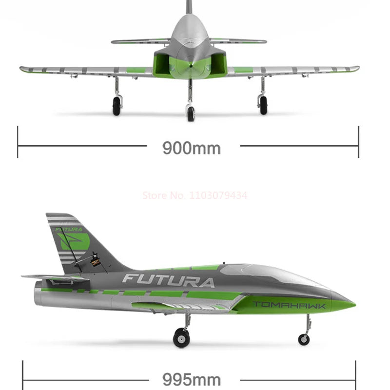 FMS RC Airplane 64mm Futura Tomahawk With Flaps Sport Trainer Ducted Fan EDF Jet 3 Color Model Hobby Plane Aircraft Avion PNP